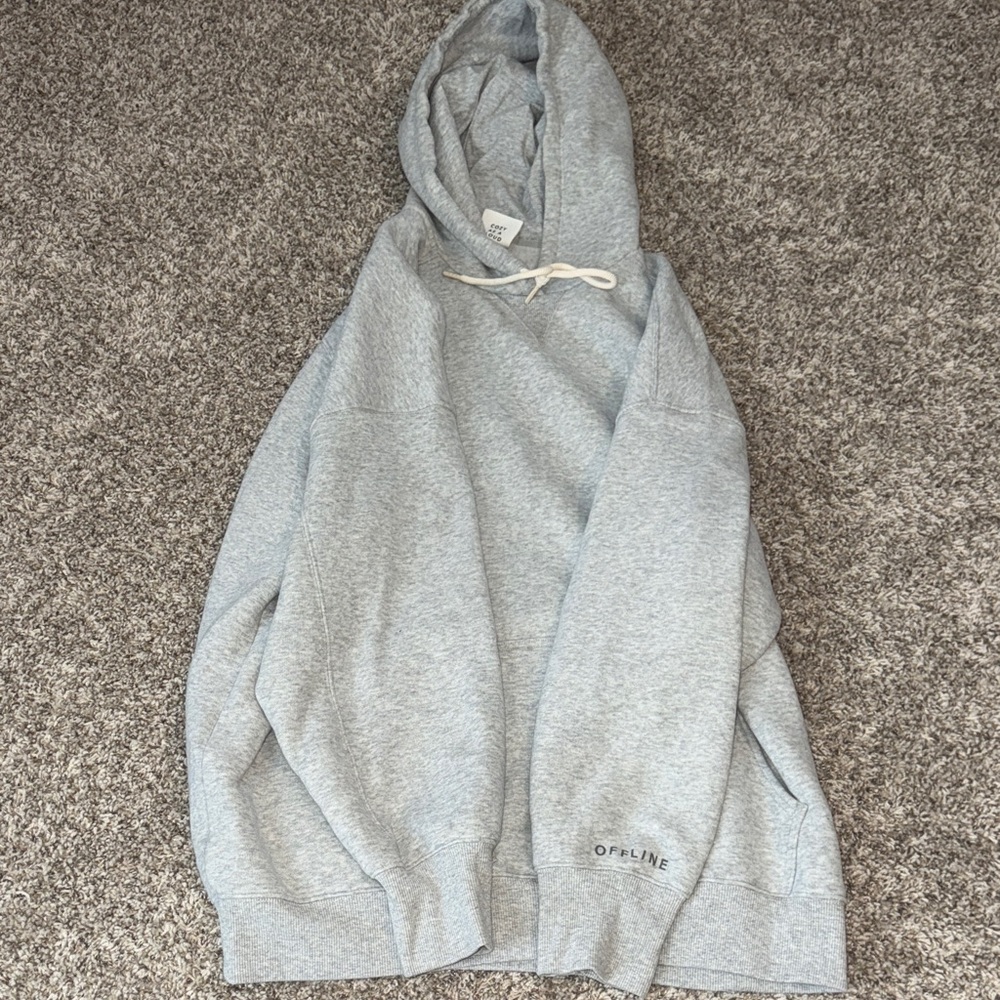 Offline by aerie grey hoodie cloud soft
